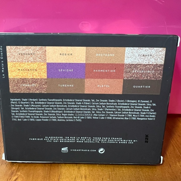 Brand new Viseart professional makeup Paris 12 shade palette Le Marais Etendu - Picture 6 of 6